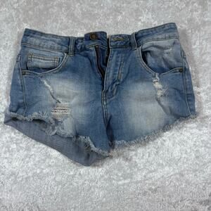 Delias Bradley Blue Denim Shorts Sz 3/4